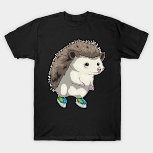 Hedgehog Ice skating Ice skates T-Shirt